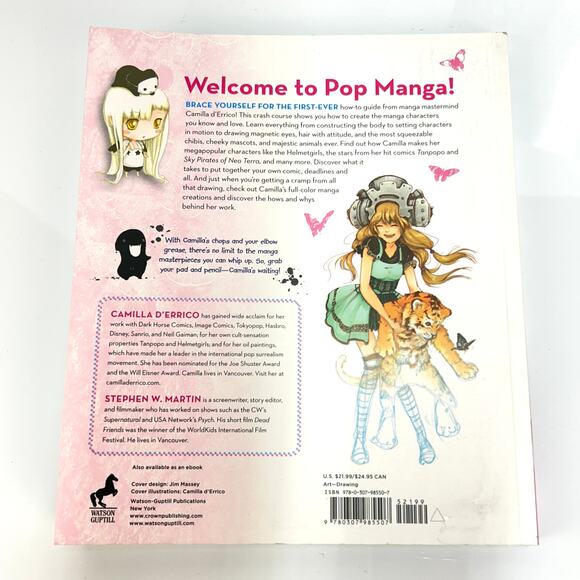 Lot of 2 Manga Drawing Books Softcover Pop D'errico Martin Beginner Shoujo Hart - Picture 9 of 14